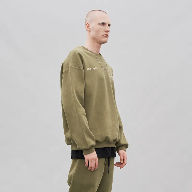 Organic Emotion Crew Neck Loose Fit Heavyweight Sweatshirt Unisex-9
