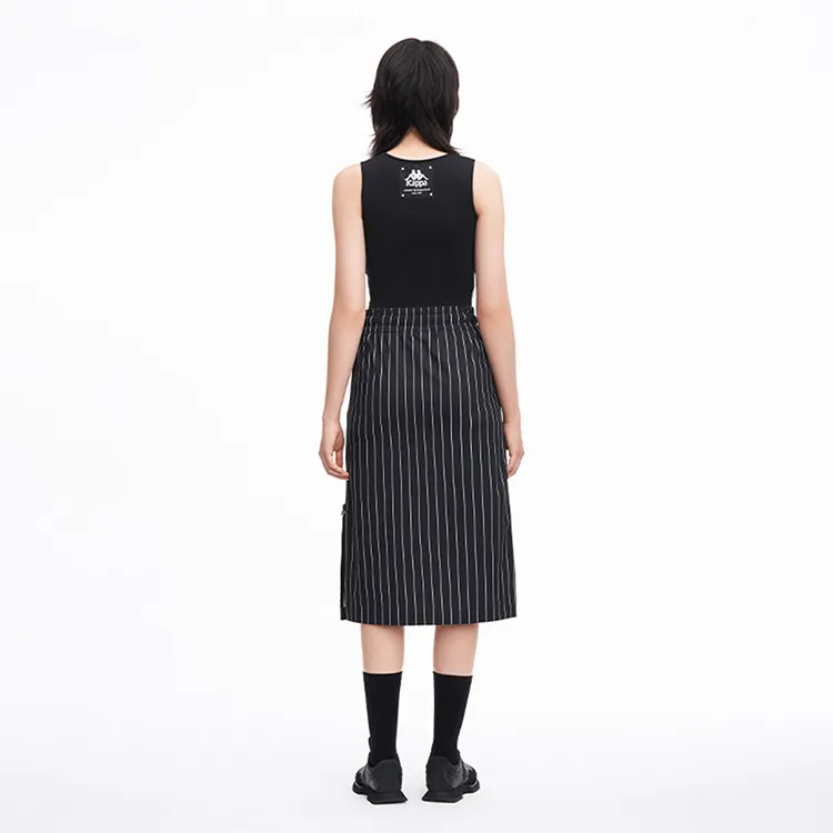 Kappa Casual Long Skirts Women's Black All Over Print KX02P-2