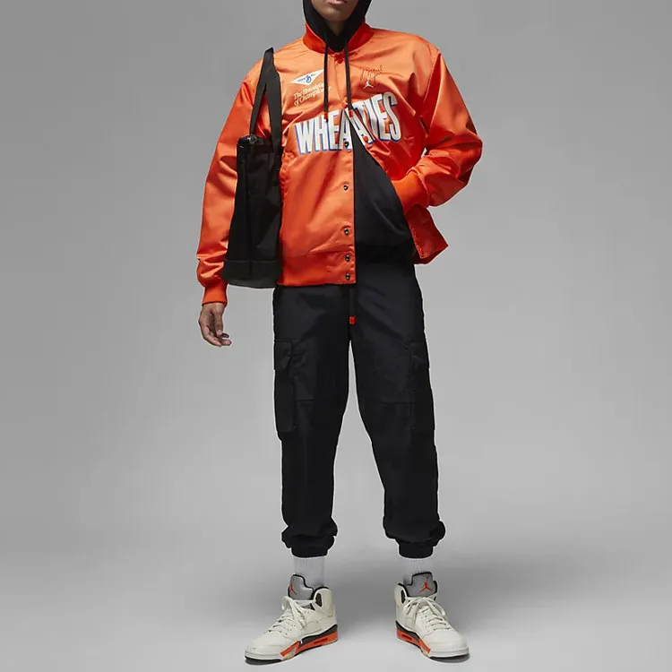 Jordan Jackets Men Orange Red-1