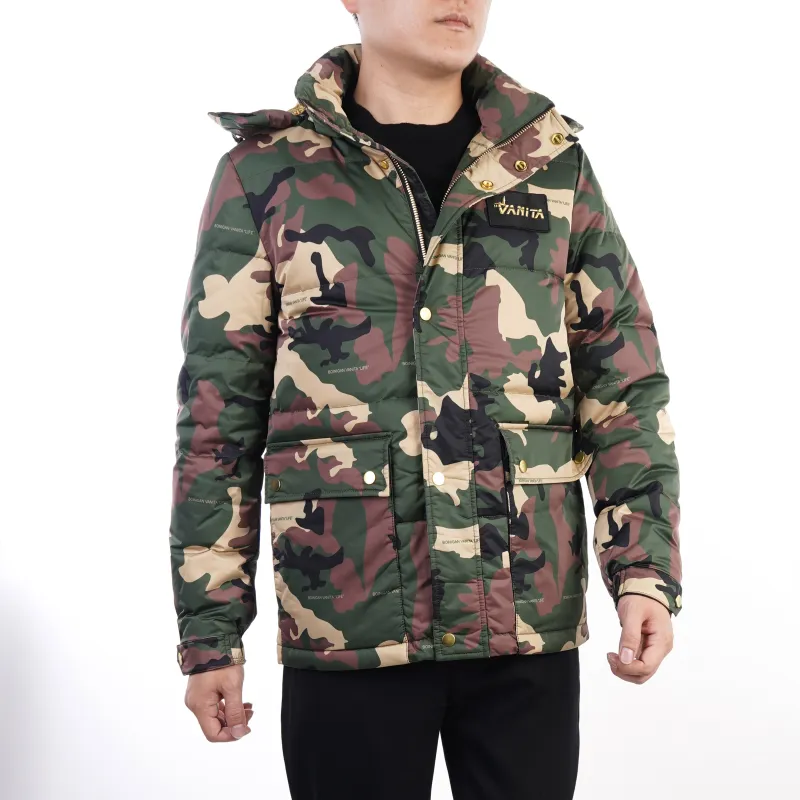 BOINIGAN VANITA Multicolor Hooded Down Jacket Men's Camouflage-2