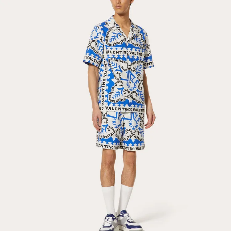 Valentino Shirts Men Blue-3