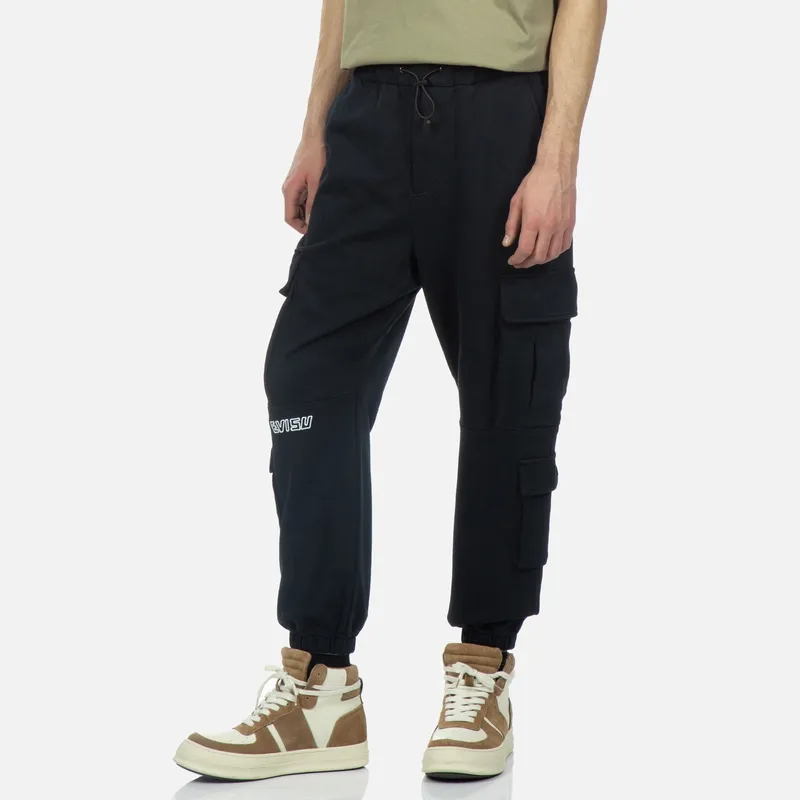 EVISU Knitted Sweatpants Men Black-2
