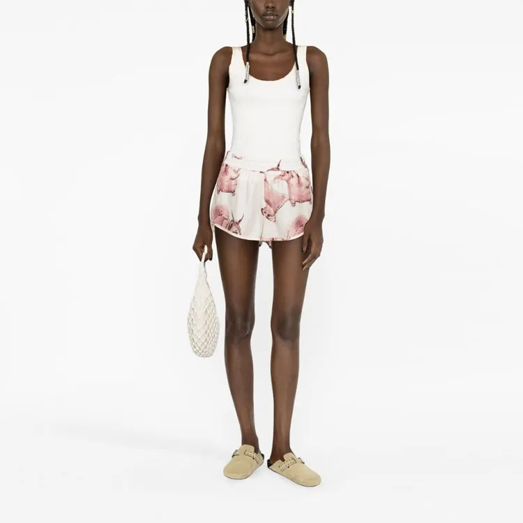 Stella McCartney Animal print Silk Shorts-1