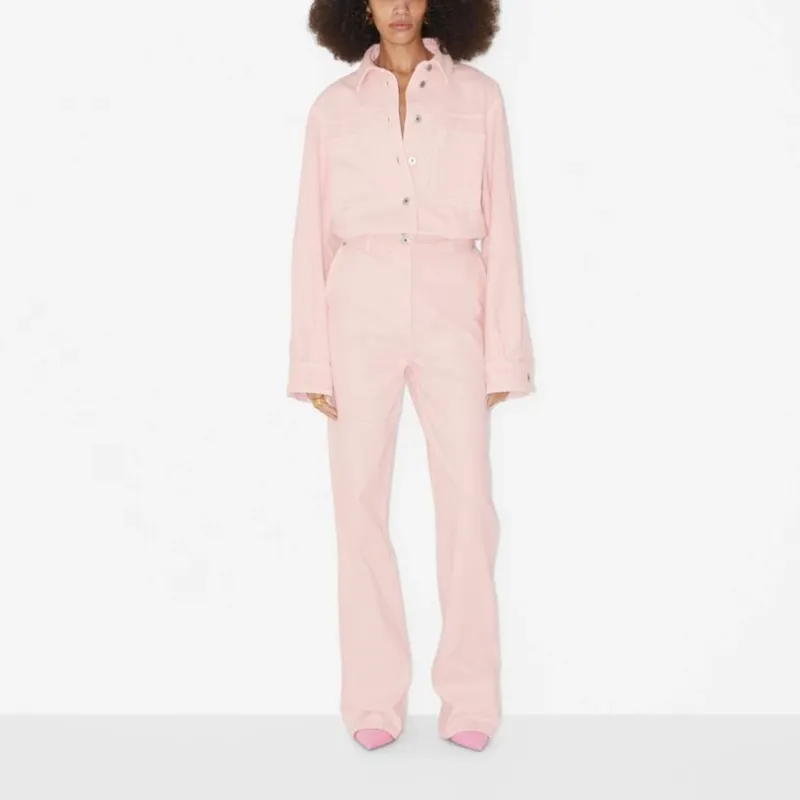 Burberry SS23 Jeans Women's Light Pink Red-1