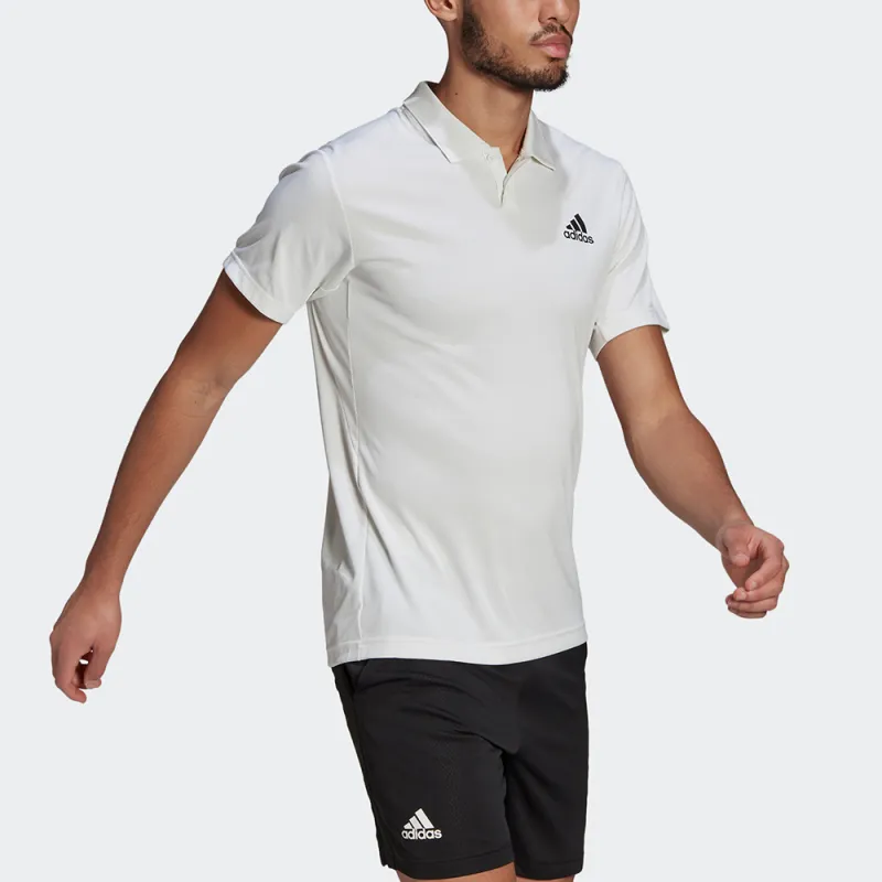 Adidas Polo Shirts Men White-4
