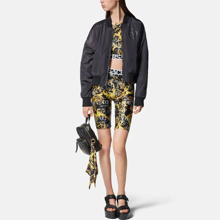 VERSACE JEANS COUTURE Baroque-print Cycling Shorts-1