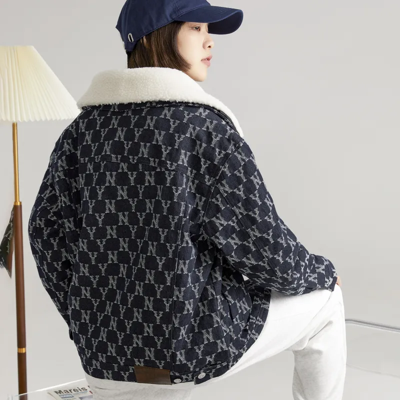 MLB Old Flower Jackets Unisex Dark Marine Blue-9