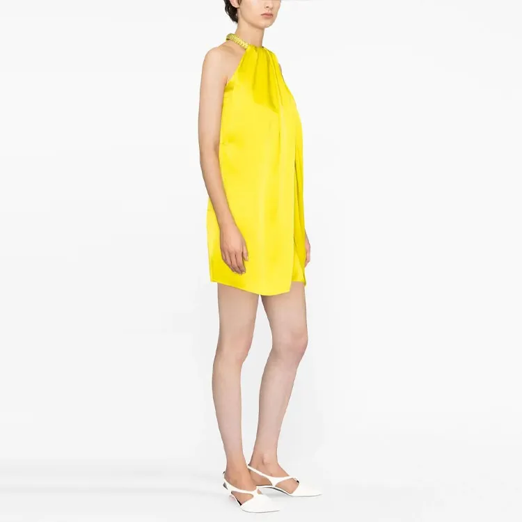 Stella McCartney Crystal choker Mini Dress-3