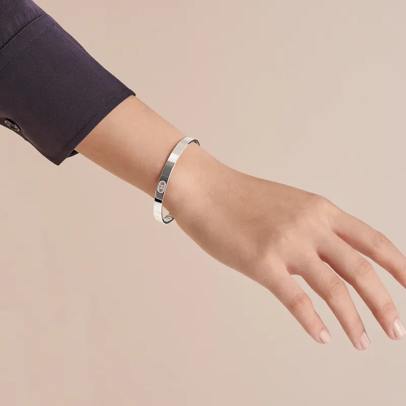 HERMES Bangles Women's White Gold-1