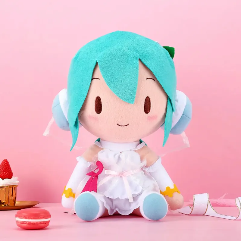 SEGA Hatsune Miku WHITE DRESS MIKU Dolls Plush Doll 27cm Height-1