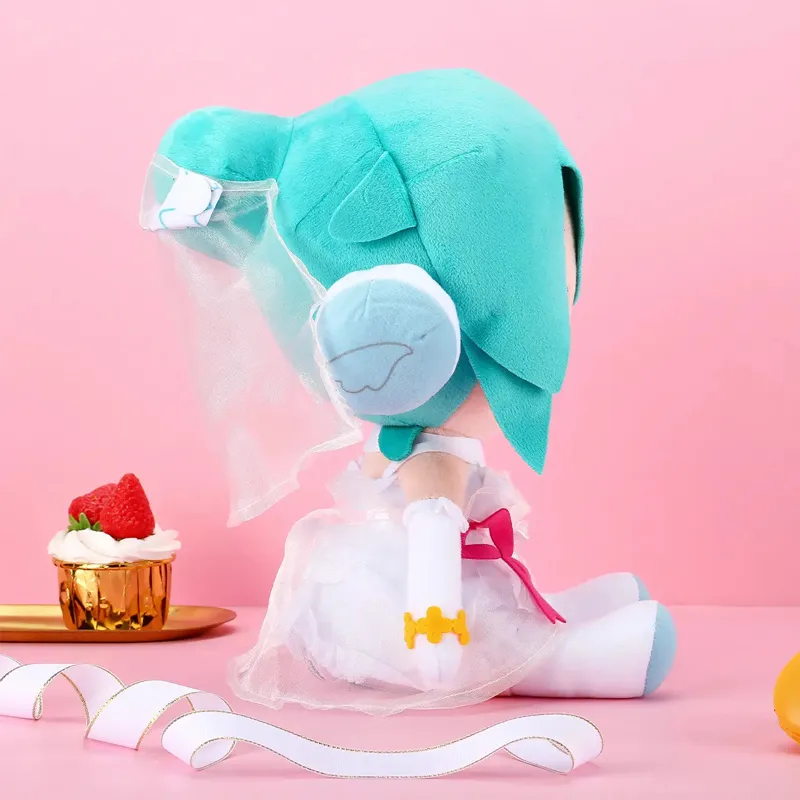 SEGA Hatsune Miku WHITE DRESS MIKU Dolls Plush Doll 27cm Height-2