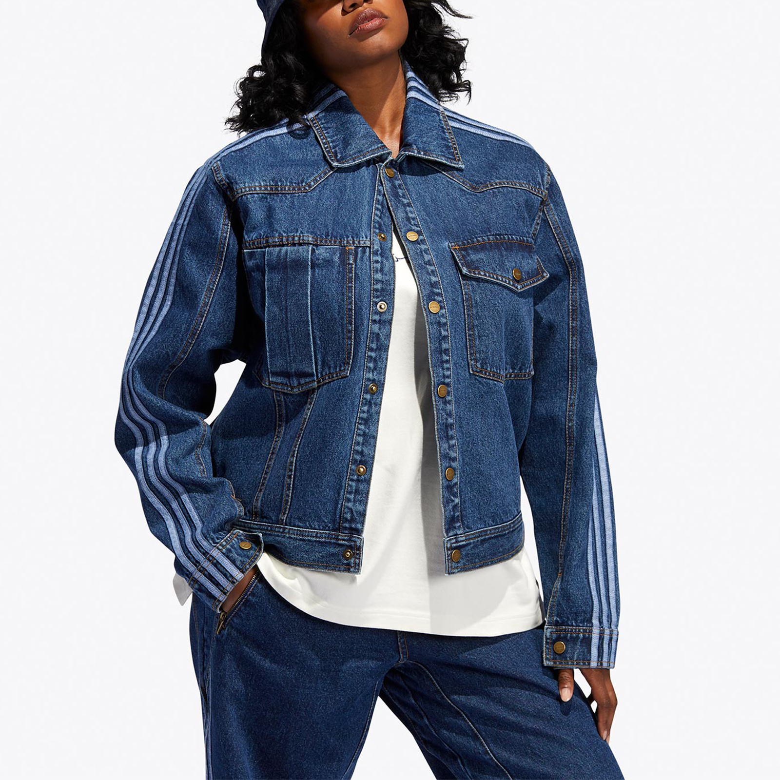 Adidas Originals Ivy Park Denim Jacket All Gender L - Cheap