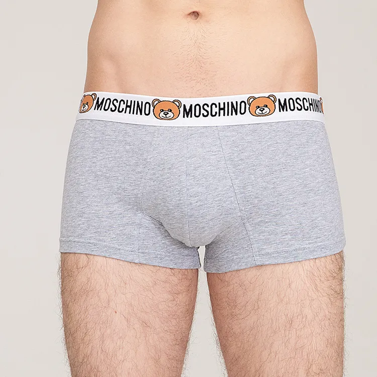 MOSCHINO Men's Logo Underwear Grey-3