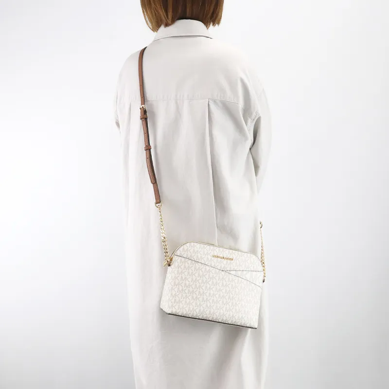 MICHAEL KORS Jet Set Travel PVC Dome Bag Commute Shoulder Bag Crossbody Bag Regular Women's Vanilla White-3