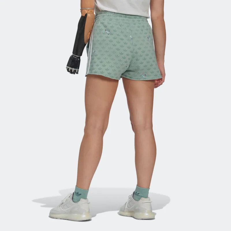 Disney X Adidas Originals Adidas Originals X Disney Casual Shorts Women's Light Green-3