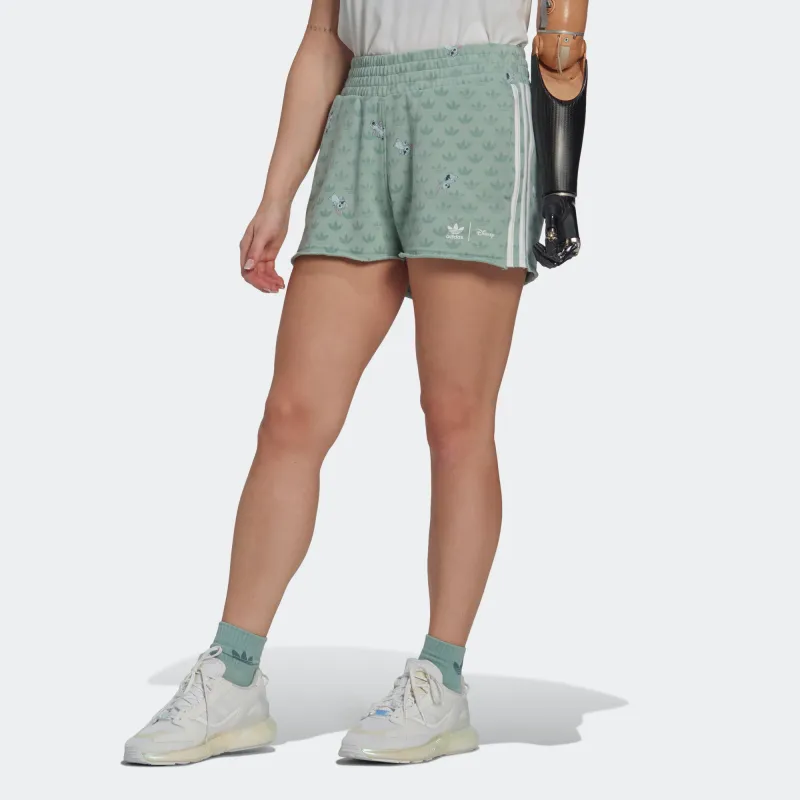 Disney X Adidas Originals Adidas Originals X Disney Casual Shorts Women's Light Green-2
