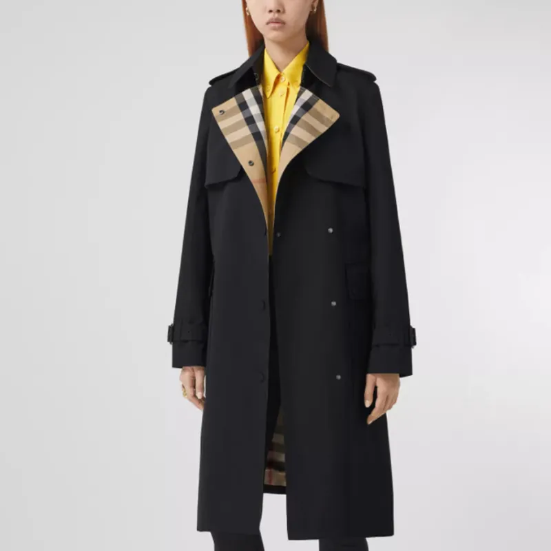 Burberry Gabardine Trench Coat-4