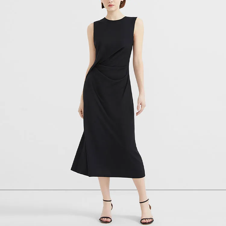 THEORY Sleeveless Dresses Women's Black-1