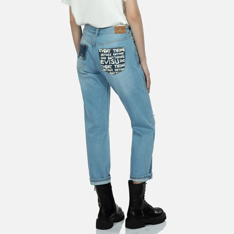 EVISU Jeans Women's Denim Blue-3