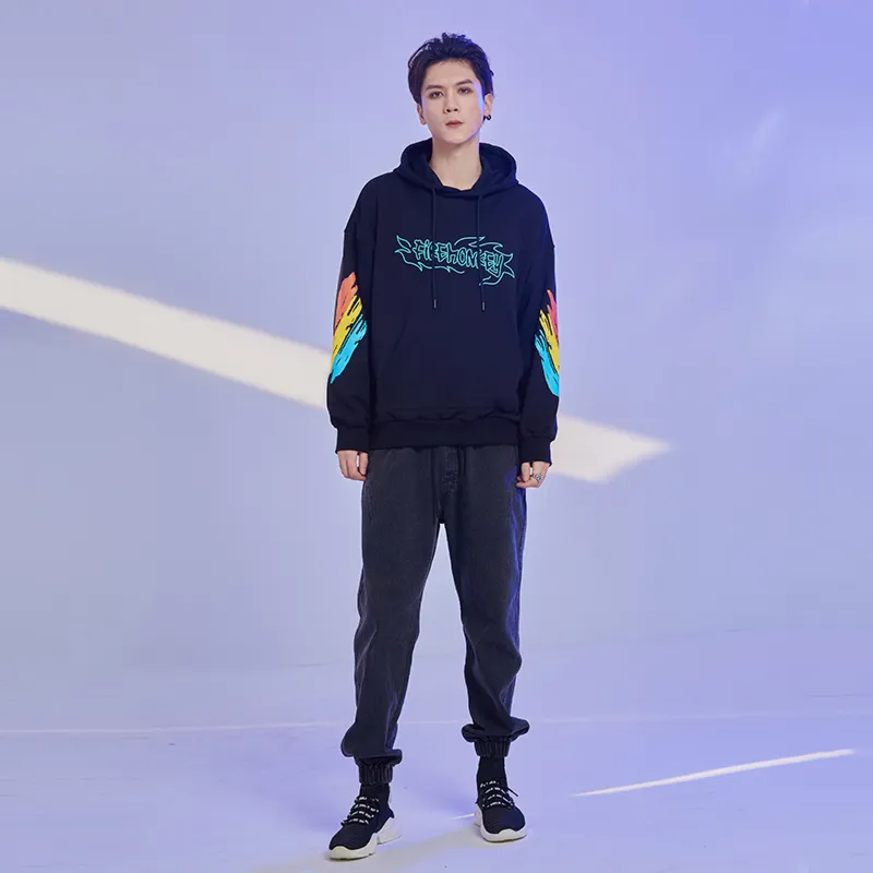 FireMonkey Hooded Loose Fit Sweatshirt Unisex-11