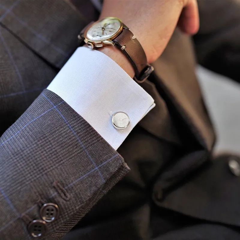 MUSTKOO Cufflinks Unisex Mother Of Pearl-3