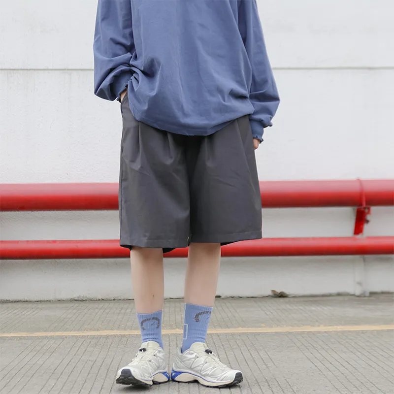 Saotome Casual Shorts Unisex Gray-2