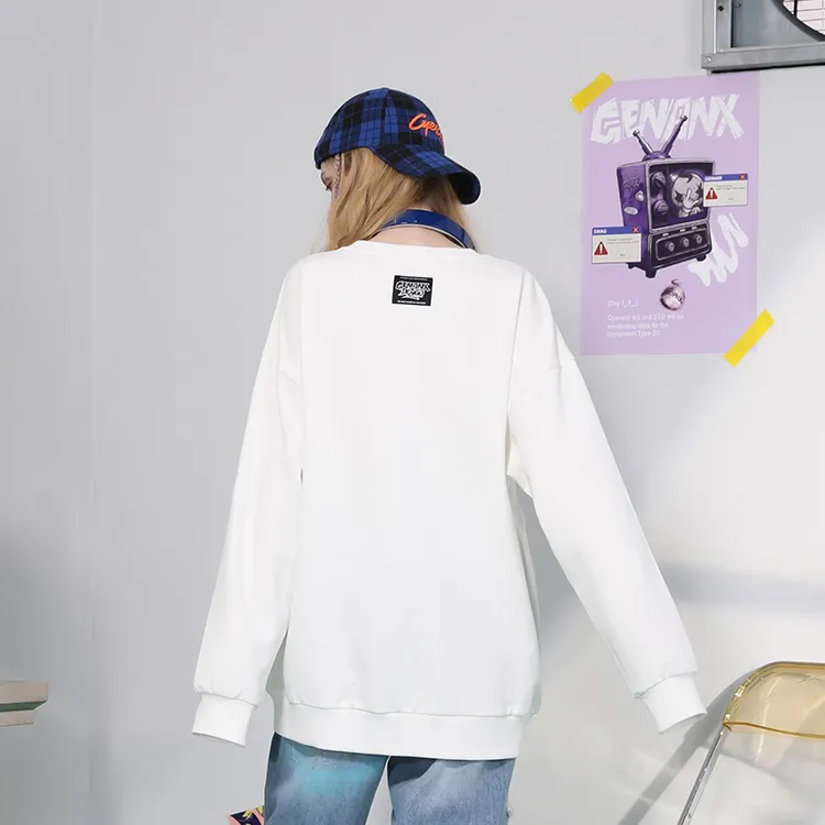 GENANX Crew Neck Loose Fit Regular Sweatshirt Unisex-8