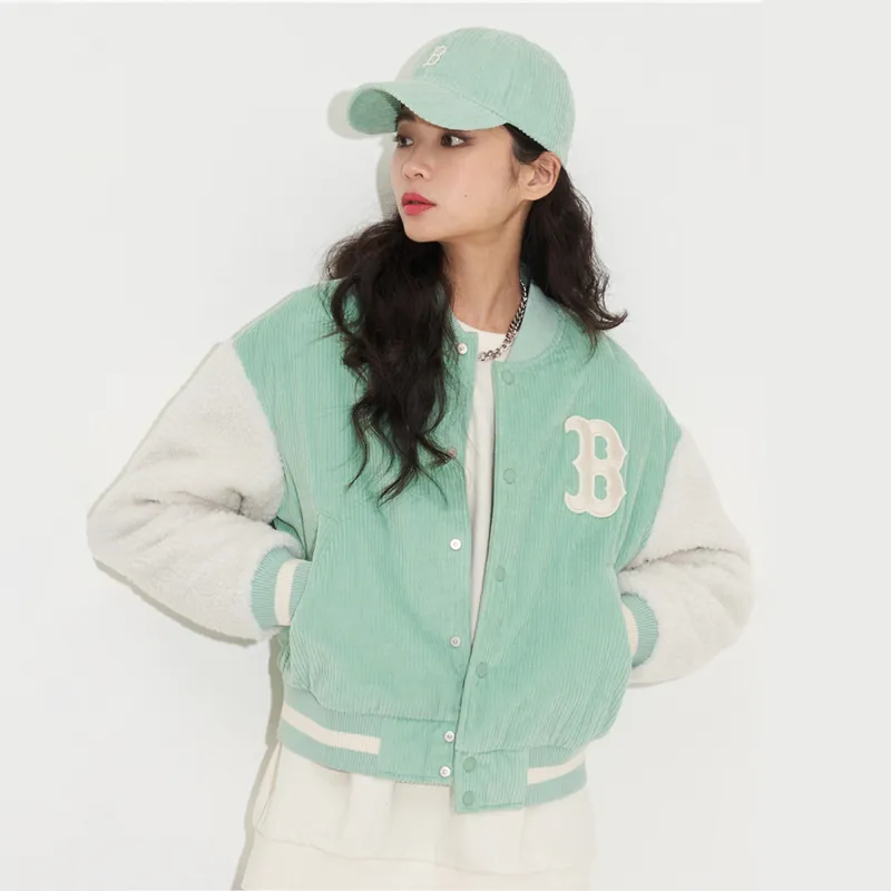MLB Velvet Jackets Unisex Light Mint-3
