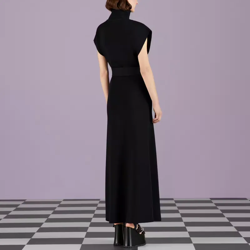 GUCCI Sleeveless Dress Women's Black-2