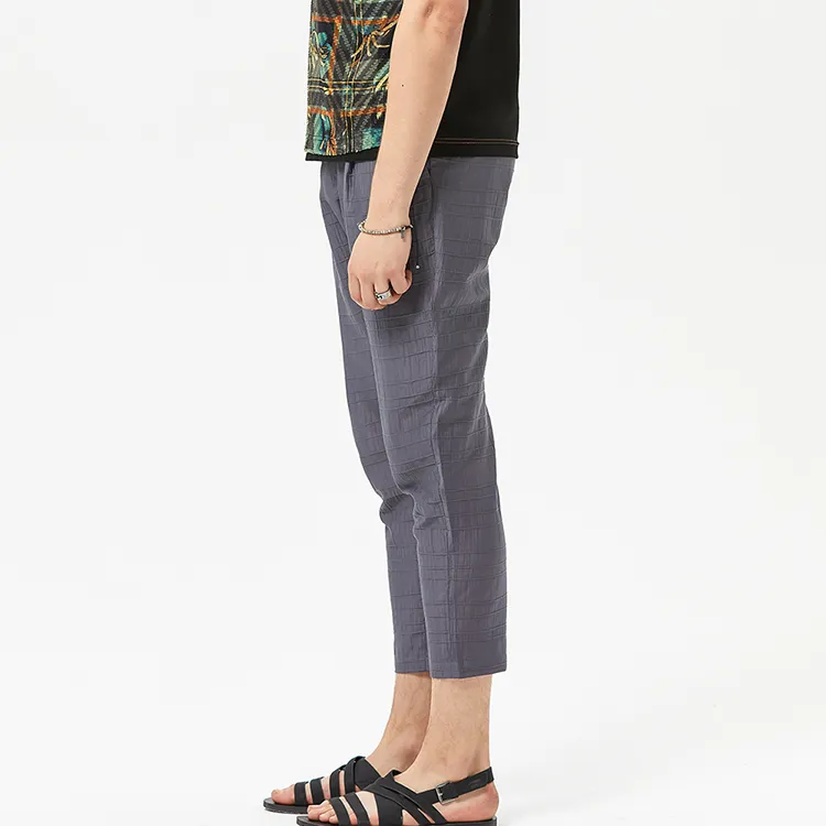 DAVID NAMAN Casual Pants Men's Gray-4