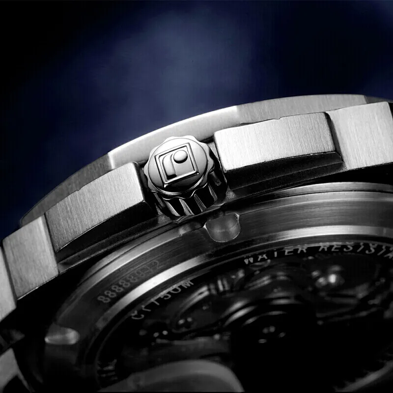 ROSSINI Medallion Collection Automatic Mechanical Movement Stainless Steel Watchband Watch Men's Watches Black Dial-3