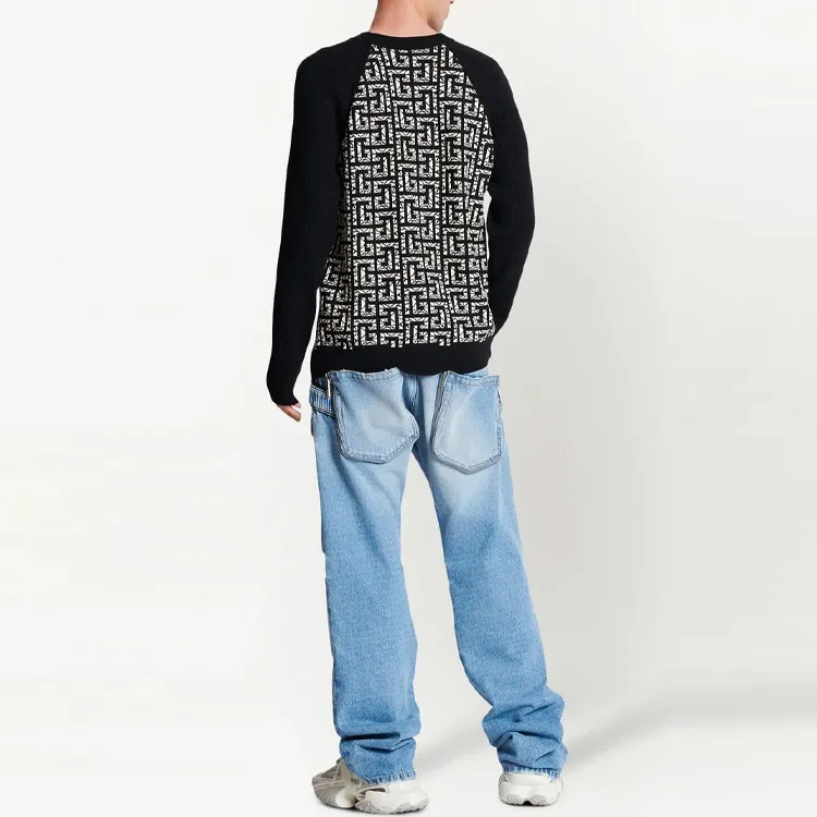 BALMAIN Marbled Monogram Jumper-2