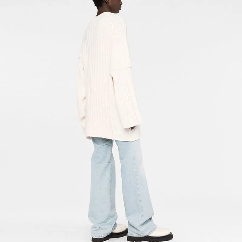 MM6 Maison Margiela Cashmere Sweaters Women's Ecru-3