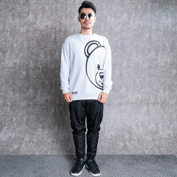 MOSCHINO Sweatshirts Men White-1