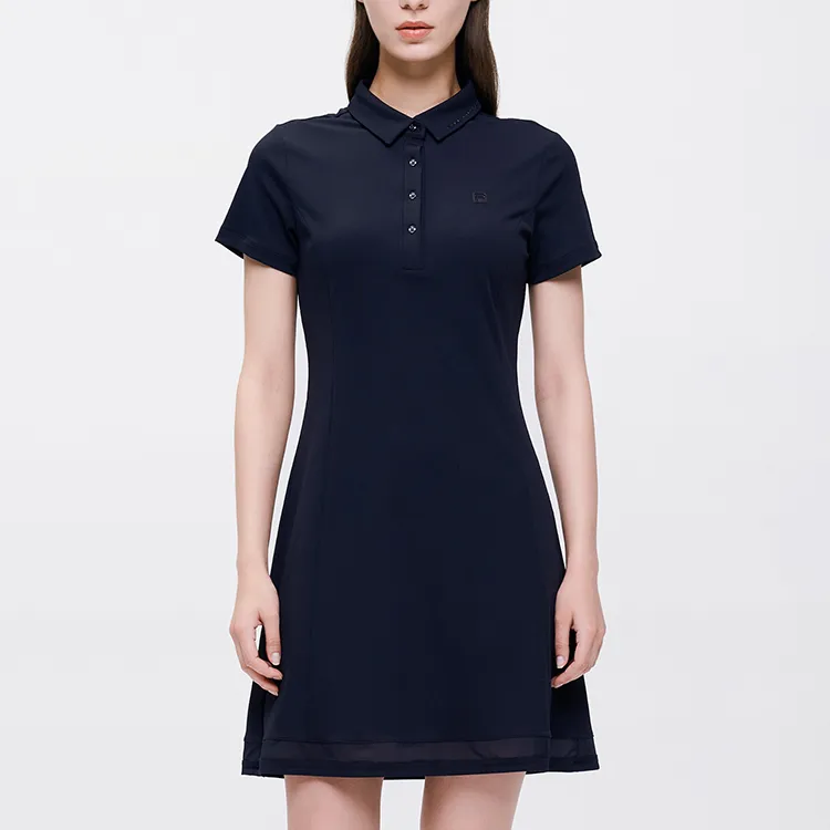 FILA Athletics Short Sleeved Dresses Women's Pitch Black-2