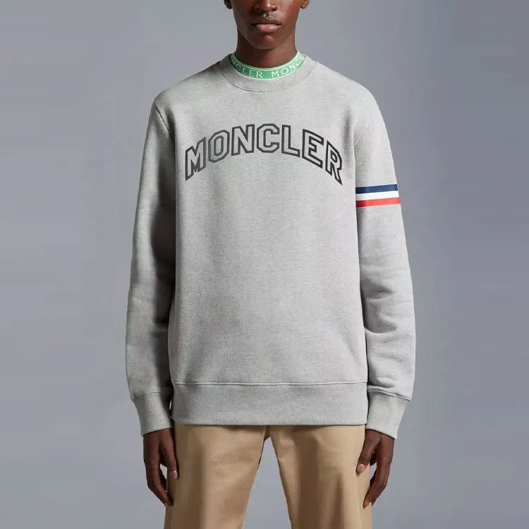 Moncler Sweatshirts Men Gray-1