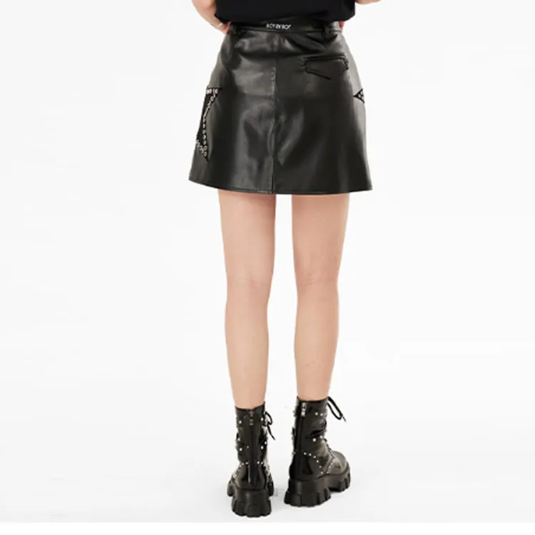 BOY BY BOY Casual Short Skirts Women's Black-4