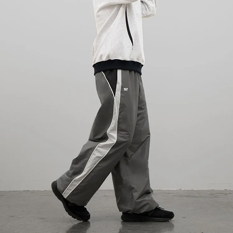 Crying Center Knitted Fabric Sports Pants Unisex Dark Gray-2