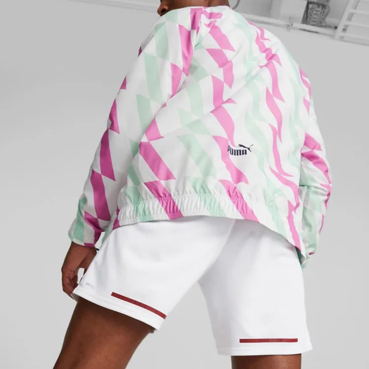 PUMA Manchester City Jackets Men White Verdant Green Fuchsia-3