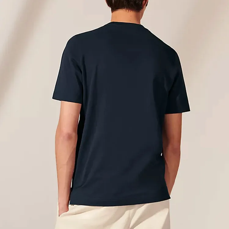 HERMES T Shirts Men Dark Blue-3