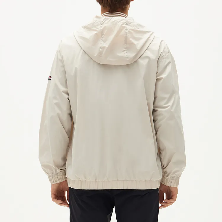 FILA Jackets Men White Birch Gray-5