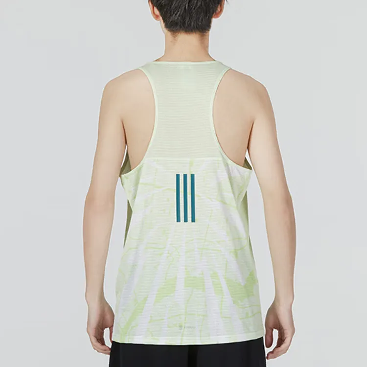 Adidas Tank Tops Men Green-3