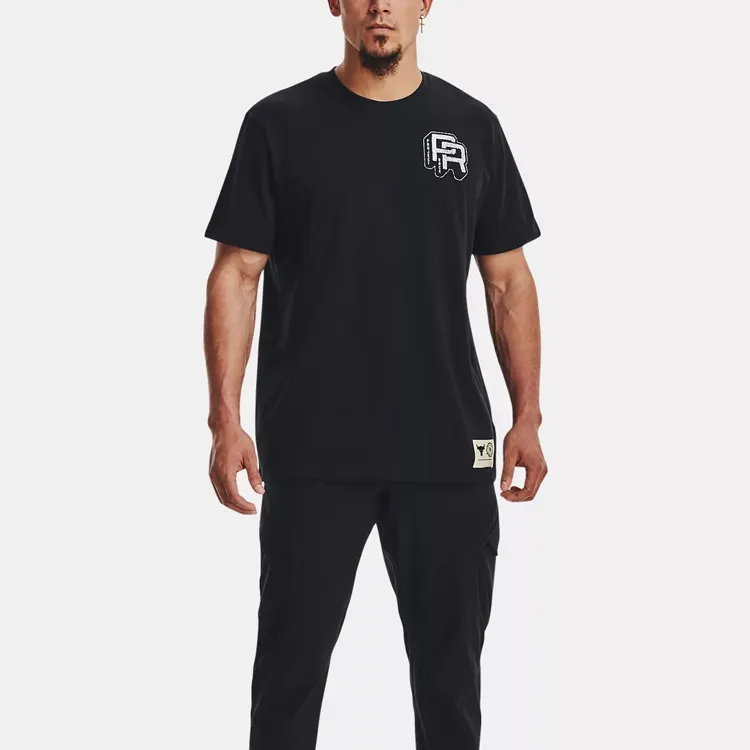 Under Armour Men Project Rock Training Heavyweight T-Shirt Black-2