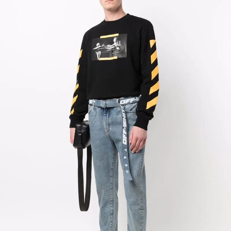 OFF WHITE Sweatshirts Men Black-1