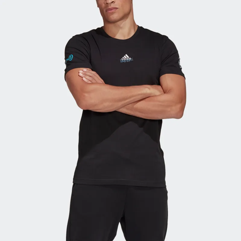 Adidas T Shirts Men Black-2