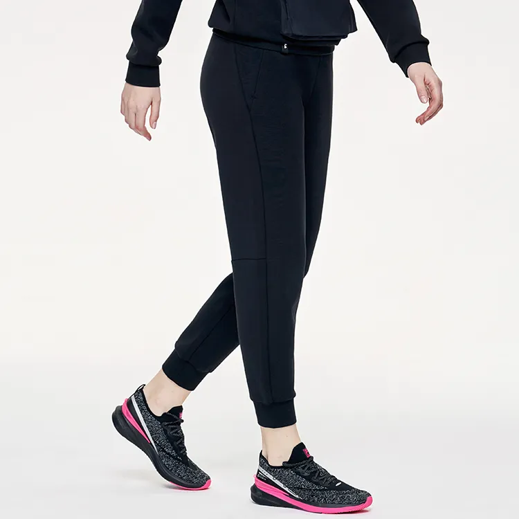 FILA Knitted Sweatpants Women's Pitch Black-3