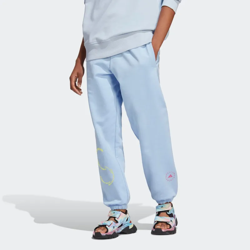 Adidas Knitted Sweatpants Unisex Light Blue-1
