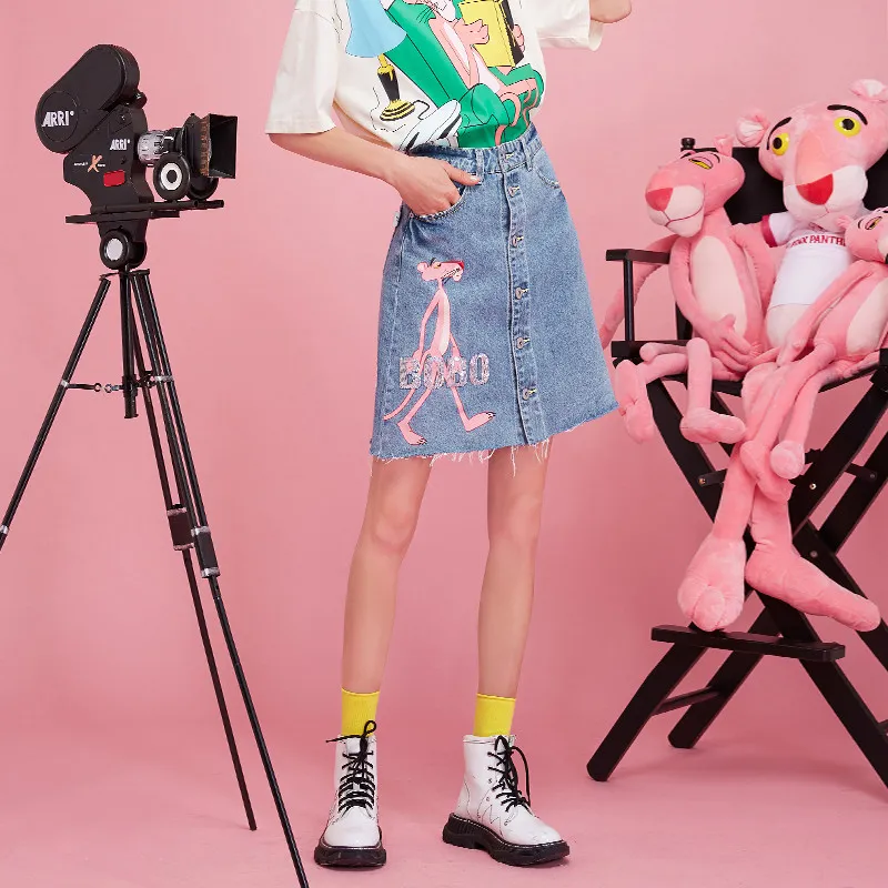 LALABOBO x PINK PANTHER Skirt Light Blue-4