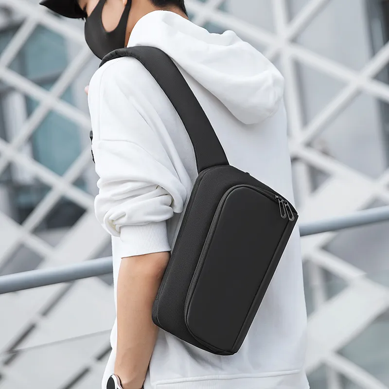 MARK RYDEN Oxford Messenger Bag Sling Bag Men's Elegant Black-3