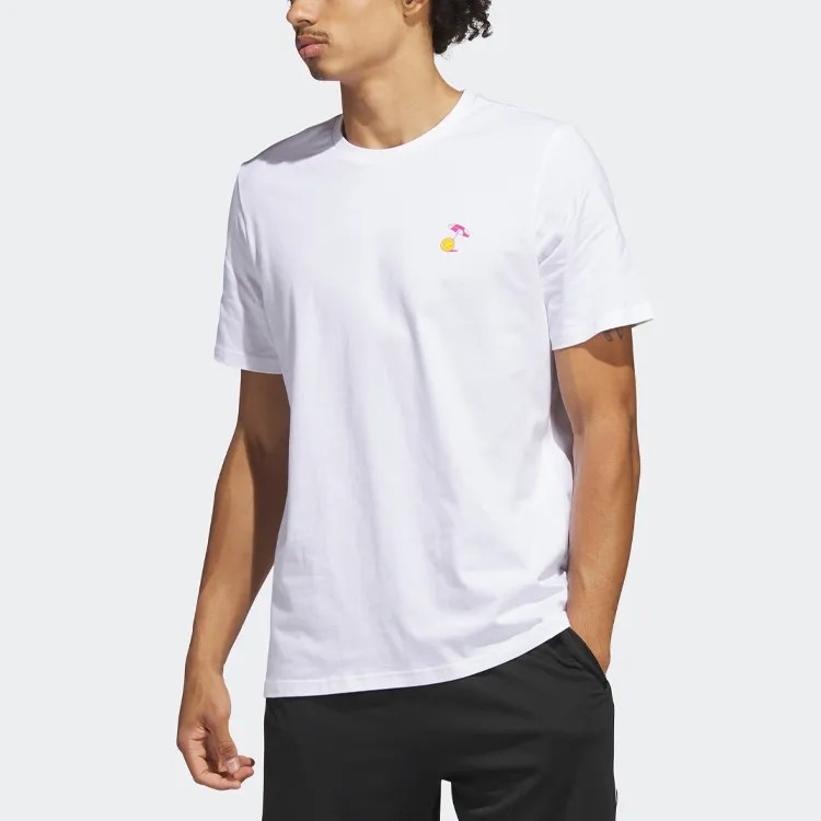 Adidas T Shirts Men White-1